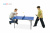 Стол теннисный Junior Синий с сеткой